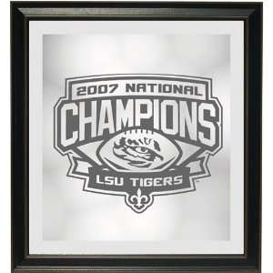  LSU Tigers 2007 BCS Bowl Game Framed Wall Mirror from Za 