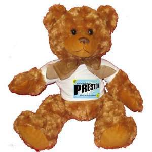  FROM THE LOINS OF MY MOTHER COMES PRESTON Plush Teddy Bear 