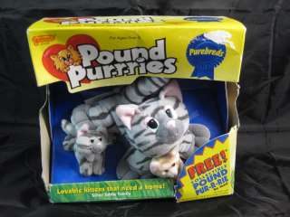 POUND PURRIES KITTENS 90s Puppies Plush Galoob Toys RARE BOXED  