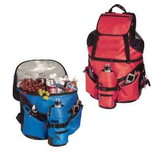 Beach Bag Deluxe   Royal W/Sports Bottle Apparel Backpacks