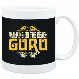  Mug Black  Walking On The Beach GURU  Hobbies Sports 