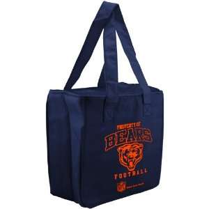   Navy Blue Reusable Insulated Tote Bag 