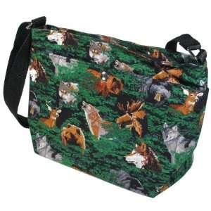 Wolf Bear Deer Outdoors Theme Purse by Broad Bay  Sports 