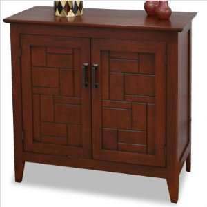 Facets Hall Chest by Leick Furniture (Merlot) (29H x 14W x 30D 