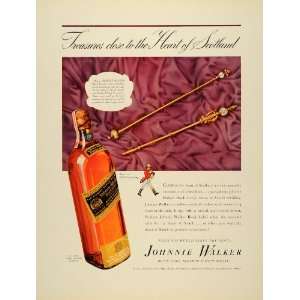  1939 Ad Johnnie Walker Black Label Blend Scotch Whisky 