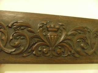 BEAUTIFULLY CARVED ANTIQUE OAK PANEL/WALL DECORATION  