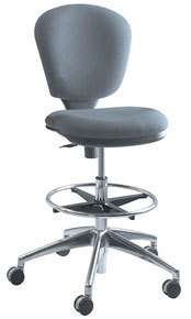 Safco 3442 Metro Extended Height Drafting Chair Gray  