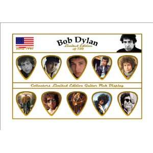  Bob Dylan Premium Celluloid Guitar Picks Display Limited 