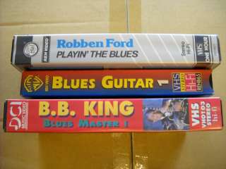 BLUES INSTRUCTIONAL VIDEO LOT BB KING & ROBBEN FORD  