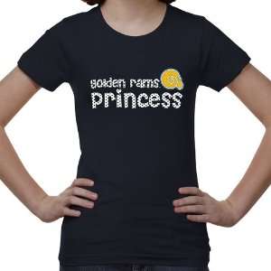  Albany State Golden Rams Youth Princess T Shirt   Navy 