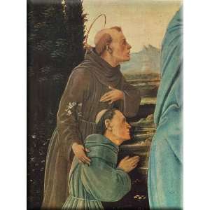   and a Friar [detail 1] 12x16 Streched Canvas Art by Lippi, Filippino