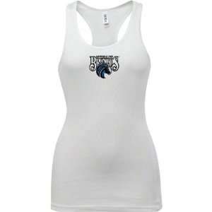   State Broncos White Womens Logo Tank Top