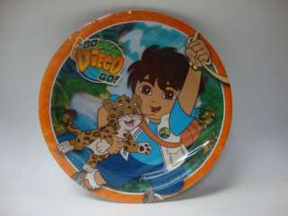 GO DIEGO GO DINNER PLATES   PARTY SUPPLIES   PACK OF 8  