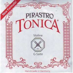 Pirastro Violin Tonica Set Wound Loop End E (312521, 412221, 412821 