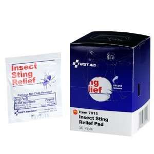  Insect Sting Relief Pad, (10) Pads