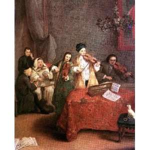   Inch, painting name The Concert, By Longhi Pietro