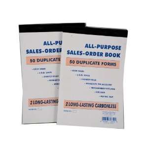  Lot of 2 All Purpose Invoice Sales Order Books 100 Sets 
