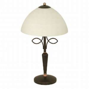  Beluga Collection 1 Light 17 Anitque Brown Table Lamp 