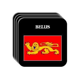  Aquitaine   BELUS Set of 4 Mini Mousepad Coasters 