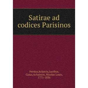   ,Lucilius, Caius,Achaintre, Nicolas Louis, 1771 1836 Persius Books