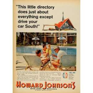  1965 Ad Howard Johnson Motor Lodges Pool Lodging Hotels 