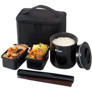  steel Classic Bento Vacuum Lunch Jar   Black