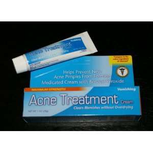Maximum Strength 10% Benzoyl Peroxide Acne Treatment Vanishing Cream
