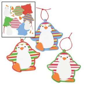 Christmas Striped Penguin Ornament Craft Kit   Craft Kits & Projects 