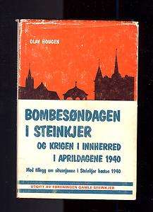 1940 WWII MILITARY HISTORY NORWAY BOMBING OLAV HOUGEN BOMBESONDAGEN I 