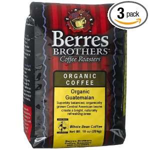 Berres Brothers Coffee Roasters Organic Guatemalan Coffee, Whole Bean 