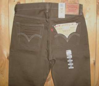 Levis 501 Original Premium Shrink to Fit Jeans Cafe #1156  