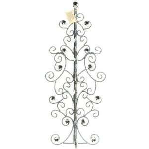  28 Swirling Silver Metal Christmas Tree with Crystals 