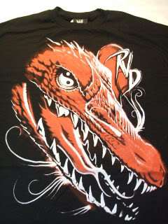 RVD Rob Van Dam DRAGON Wrestling T shirt WWE ECW TNA  
