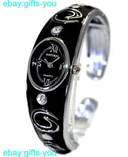   Silver Band Women 6PCS./SET Crystal Bangle Wholesale Watches WS009