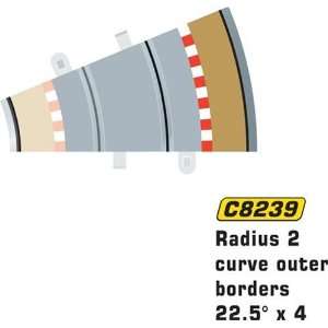   Scalextric C8239 Borders Tan Outer Radius   22.5 Degrees Toys & Games