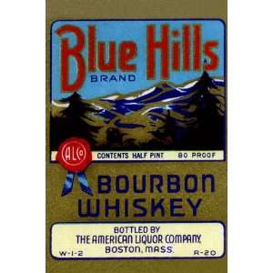  Blue Hills Bourbon Whiskey 24X36 Giclee Paper