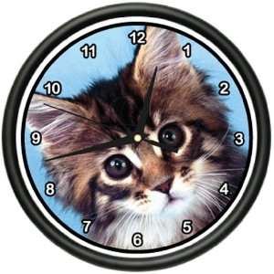    MAINE COON KITTEN Wall Clock cat cats owner breeder