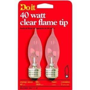    Do it Decorative Bulb, 40W CLR FLAME TIP BULB