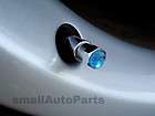 blue CRYSTAL tire/wheel stem valve CAPS Diamond Chevy