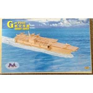  3D Woodcraft Puzzle Educational Aid   Aircraft Carrier G 