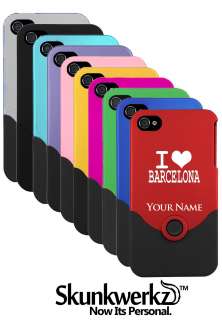   Engraved iPhone 4 4G 4S Case/Cover   I LOVE/HEART BARCELONA   SPAIN
