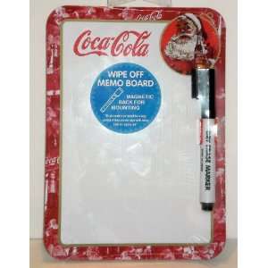    Coca Cola Coke Santa Mini Wipe Off Memo Board