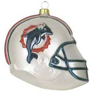 Miami Dolphins 3 inch Helmet Ornament 