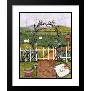Betterly Framed and Double Matted 29x35 Birdhouse and Sheep Triptych