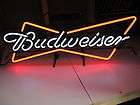   Bowtie Neon Sign beer bar light Game room pool Bud Party lite Bow Tie