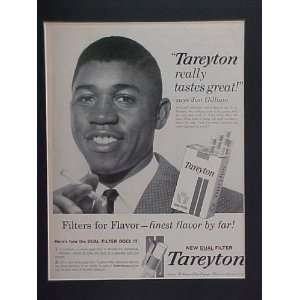 Jim Gilliam Los Angeles Dodgers 1962 Tareyton Cigarettes Advertisement 