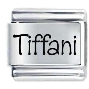  Name Tiffani Gift Laser Italian Charm Pugster Jewelry