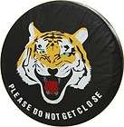   vehicle Spare wheel tyre tire cover white yellow tiger logo SUV 4WD