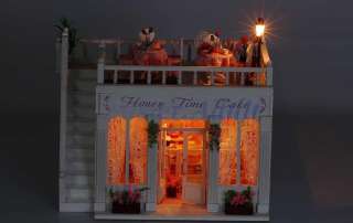 12 Dollhouse 11 Deluxe CAFE SHOP 2 storey DIY w/ Lighting,Furniture 