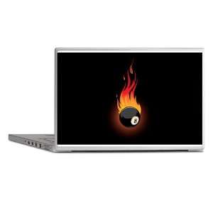   Notebook 11 12 Skin Cover Flaming 8 Ball for Pool 